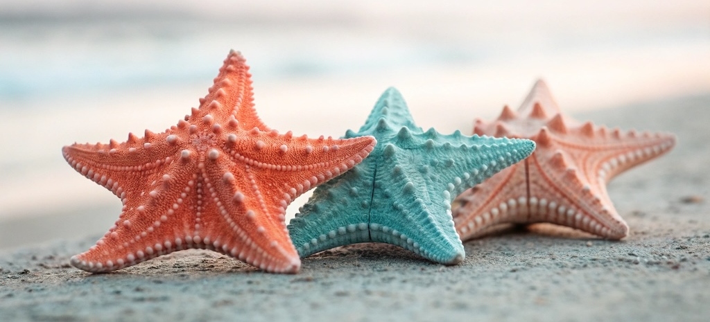 Abstract flat illustration with three overlapping organic shapes in gradient tones (warm coral, soft seafoam, muted blue) symbolizing the three states of the nervous system in polyvagal theory. Minimalist, modern, calming, no text.