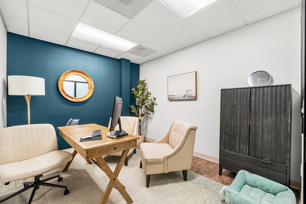 Photo of our psychiatrist's office at Monima Wellness