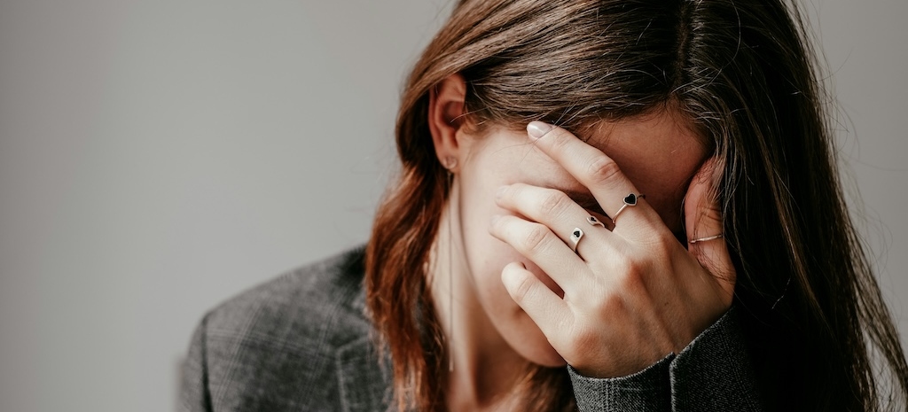 Young woman experiencing anxiety