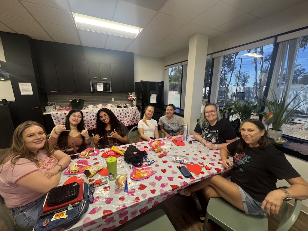 A belated Galentine’s gathering with our Monima community—sharing food, crafts, and meaningful connection while celebrating the friendships that continue long after treatment.