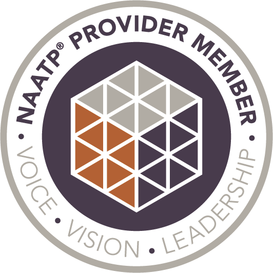 NAATP Provider Member badge indicating membership in the National Association of Addiction Treatment Providers